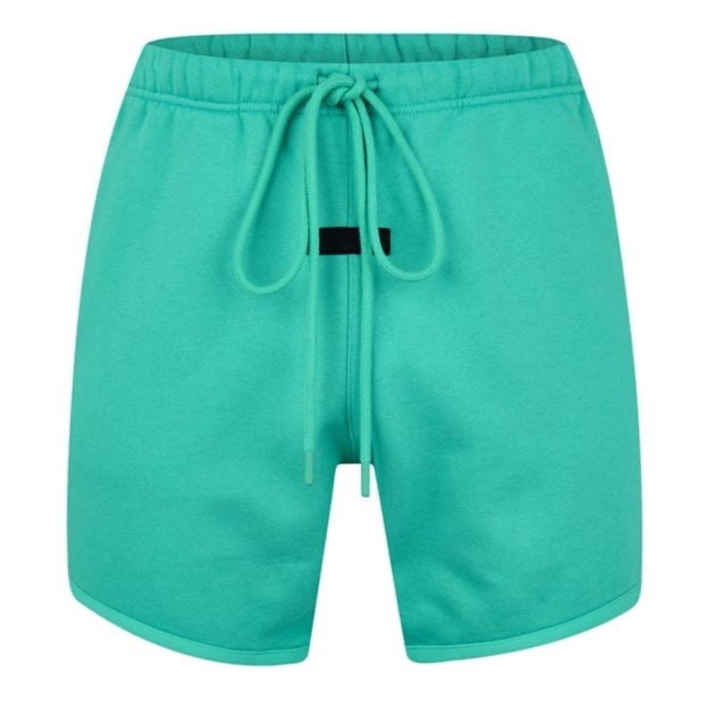 NEW ESSENTIALS Fear of God Essentials Polar Fleece Shorts Mint Green Leaf